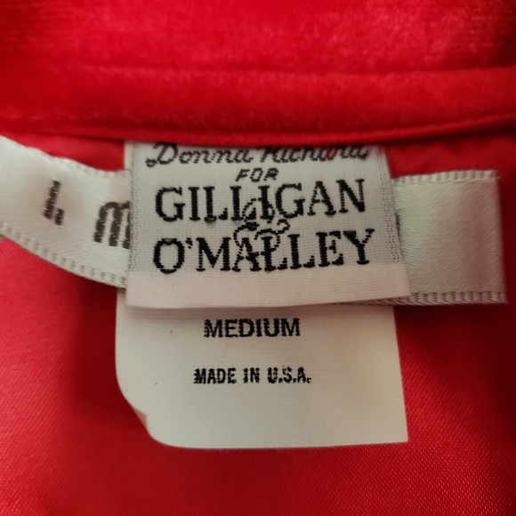 Vintage nightgown red velvet size medium - Picture 5 of 10